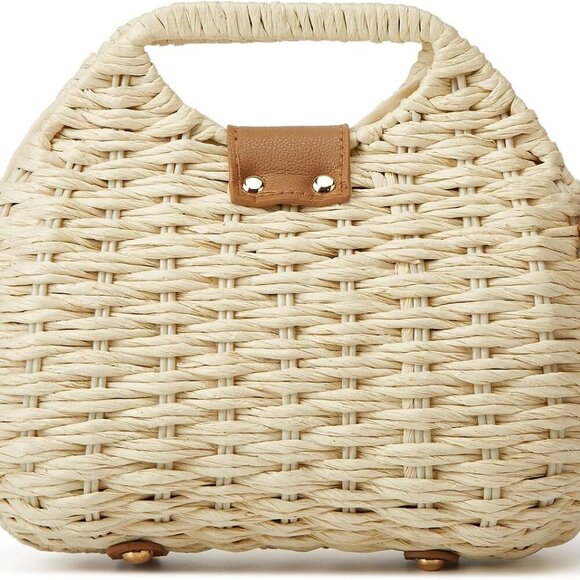 Luxurious Straw Dumpling Purse - Perfect Gift for Birthdays & Special Occasions - Picture 3 of 7